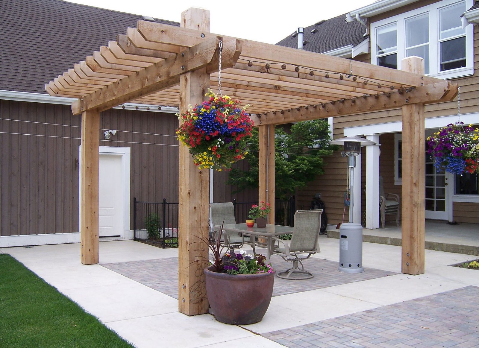 Arbour on a patio in the Fraser Valley